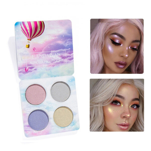 Palette Matte Eyeshadow Pallete Glitter Powder Eye Shadow Earth Shadow Brush Set - Image 4