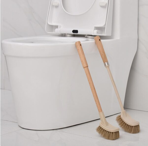 Wooden Household Handle Toilet Brush Cleaning Tools Bathroom Cleaning Brush Kitchen Floor Cleaner Brushes - Image 2