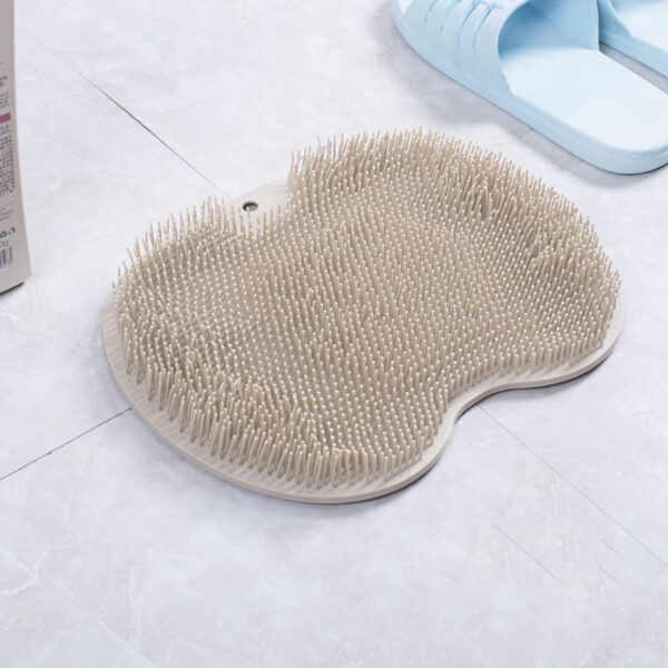 Massage Bath Brush Bathroom Non-slip Bath Mat Back Massage Brush Silicone Suction Cup Foot Rub Pad Body Cleaning Bathing Tool - Image 5