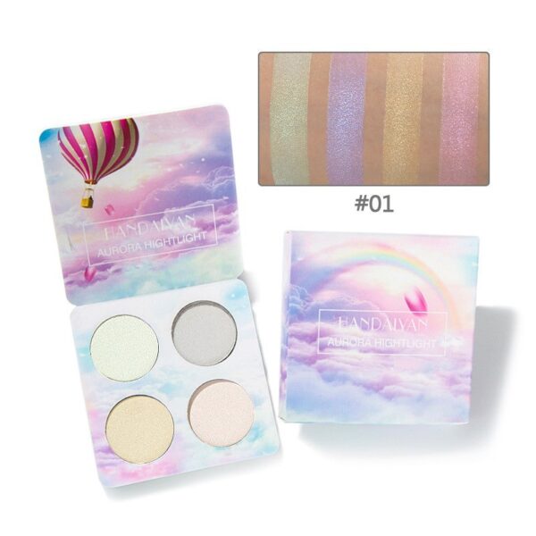 Palette Matte Eyeshadow Pallete Glitter Powder Eye Shadow Earth Shadow Brush Set - Image 9