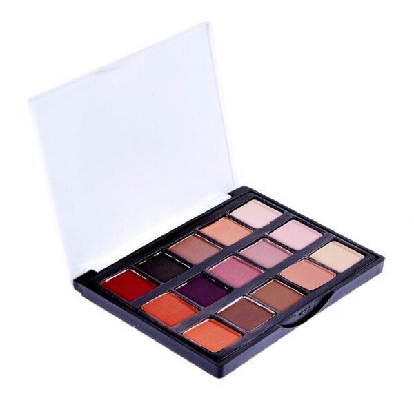 Palette Matte Eyeshadow Pallete Glitter Powder Eye Shadow Earth Shadow Brush Set - Image 6