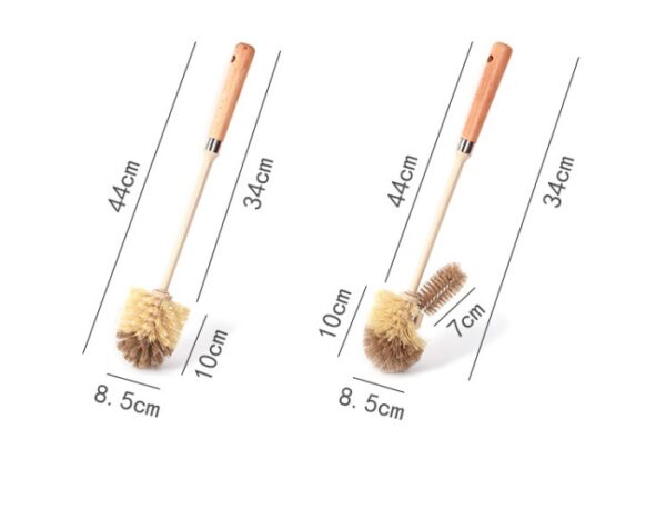 Wooden Household Handle Toilet Brush Cleaning Tools Bathroom Cleaning Brush Kitchen Floor Cleaner Brushes - Image 7