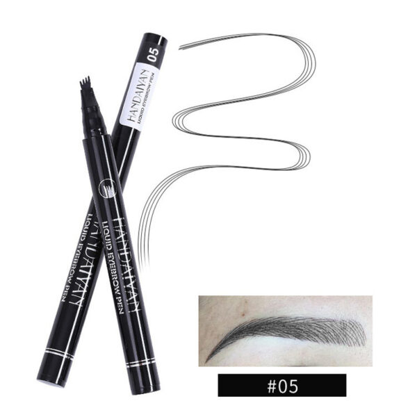 Four-head Eyebrow Pencil Liquid Eyebrow Pencil Tattoo Eyebrow Pencil Eyebrow Pencil 4-head Eyebrow Pencil Four-jaw Eyebrow Pencil - Image 5