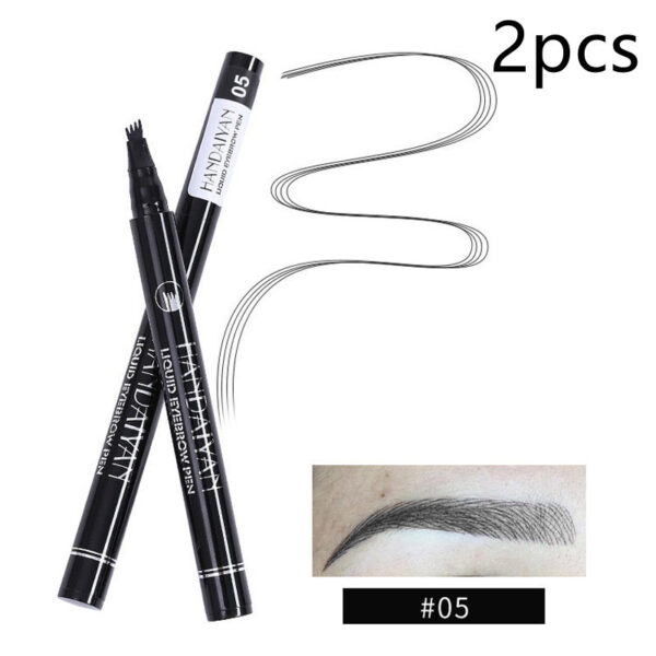 Four-head Eyebrow Pencil Liquid Eyebrow Pencil Tattoo Eyebrow Pencil Eyebrow Pencil 4-head Eyebrow Pencil Four-jaw Eyebrow Pencil - Image 4