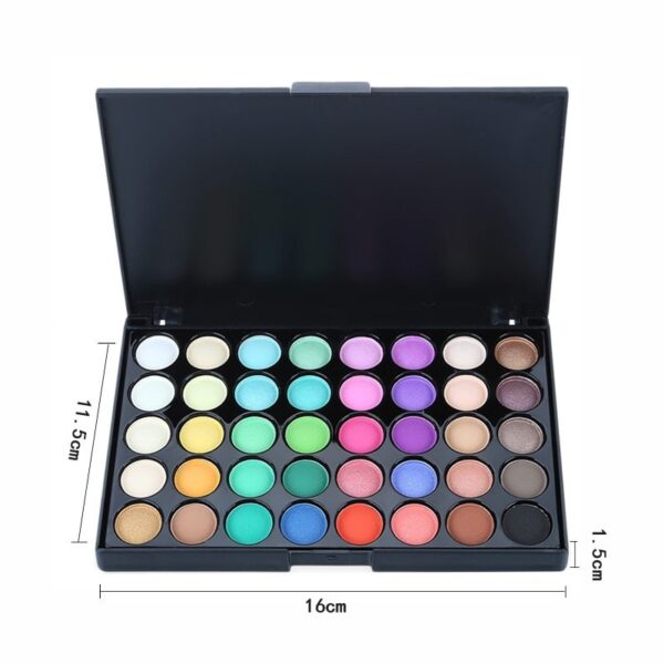 Palette Matte Eyeshadow Pallete Glitter Powder Eye Shadow Earth Shadow Brush Set - Image 10