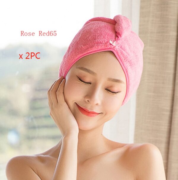 Women's Hair Dryer Cap, Absorbent Dry Hair Towel - Image 7