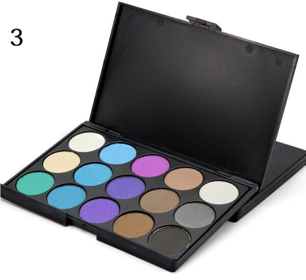 15 color eyeshadow earth color eye shadow smoky eyeshadow E15 multi color makeup plate beauty tools - Image 4