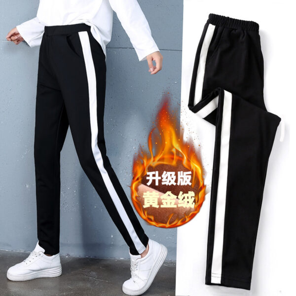 autumn and winter new style, cashmere and thick sports trousers, women's casual pants - Image 7