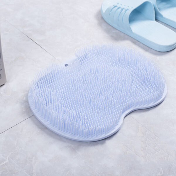 Massage Bath Brush Bathroom Non-slip Bath Mat Back Massage Brush Silicone Suction Cup Foot Rub Pad Body Cleaning Bathing Tool - Image 2