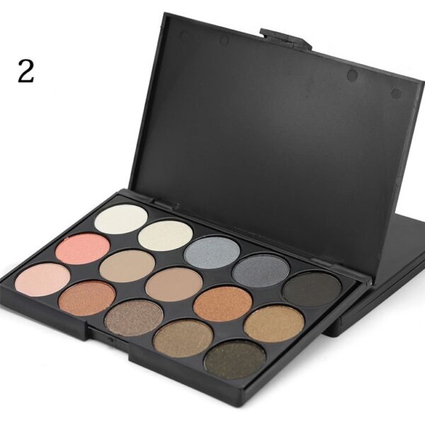 15 color eyeshadow earth color eye shadow smoky eyeshadow E15 multi color makeup plate beauty tools - Image 5