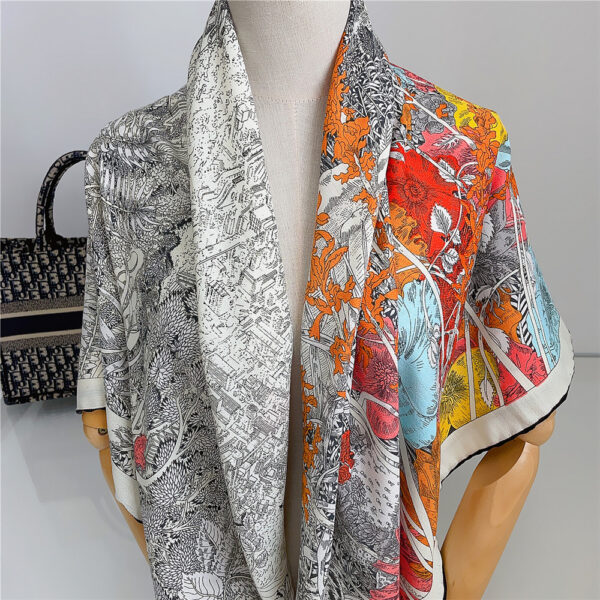 Silk-like Wool All-matching Warm Shawl Scarf - Image 5